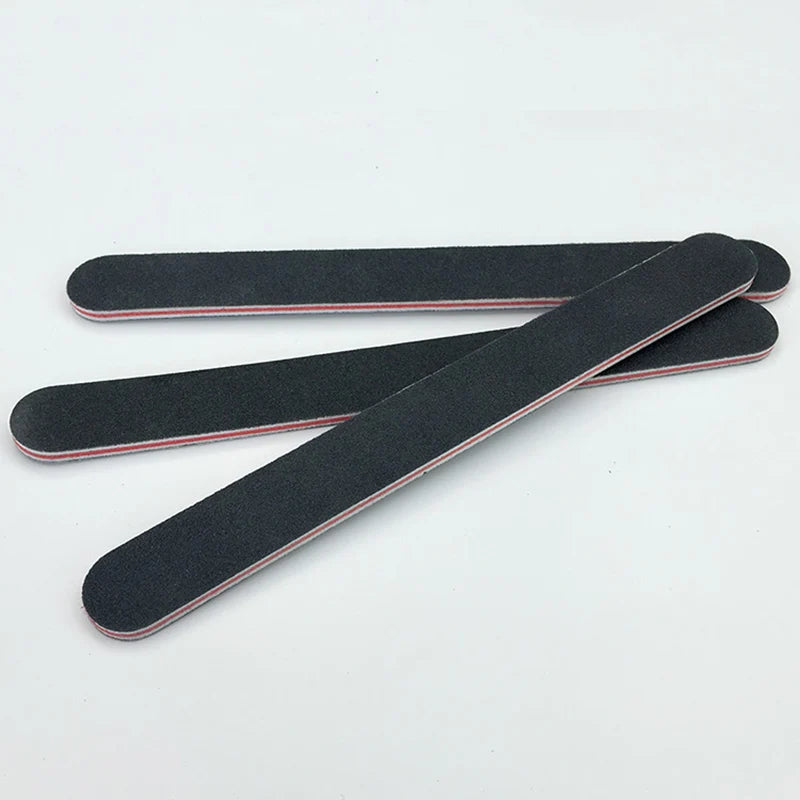 Nail file - Professional Nail Buffer Black Sandpaper Strong