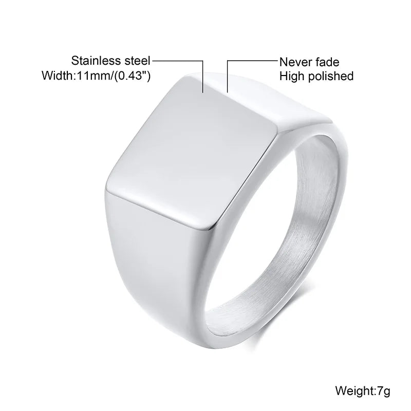 Men - Stainless Steel  Ring