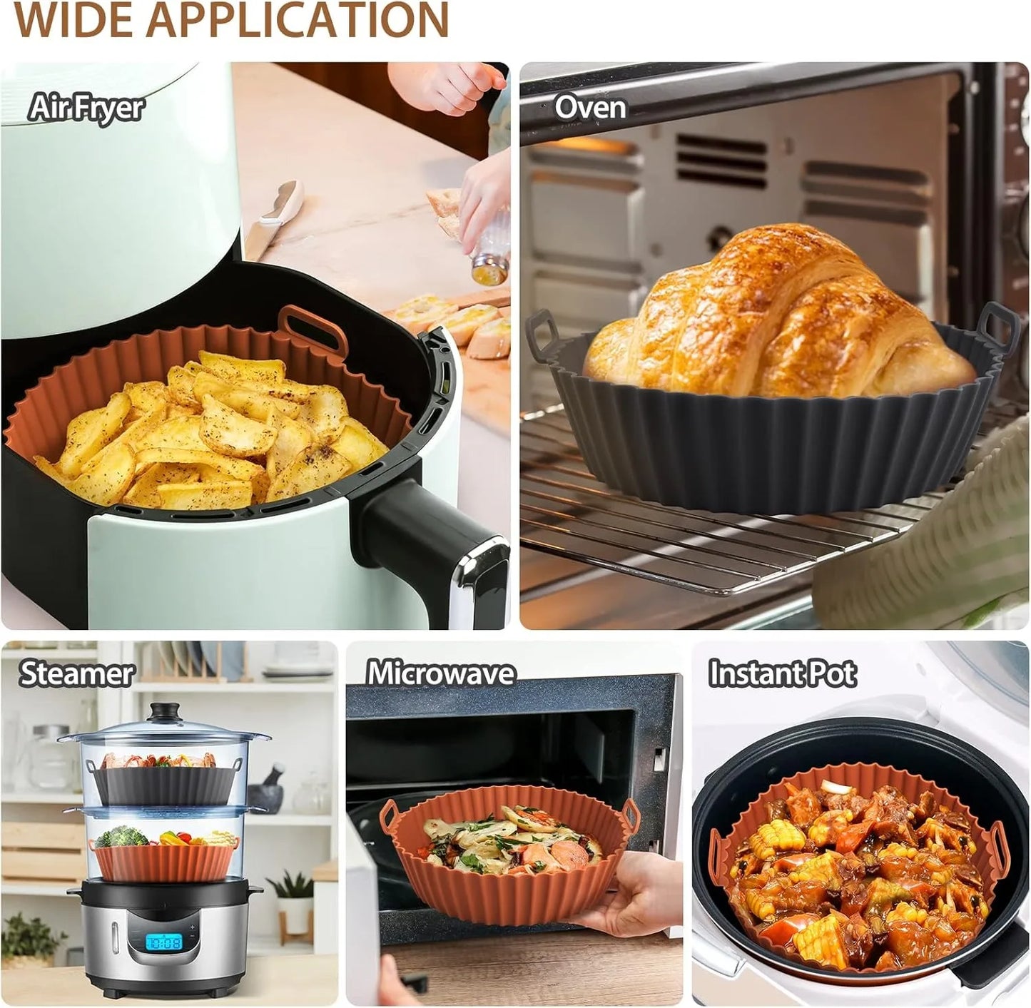 Airfryer - Silicone Basket Reusable Baking