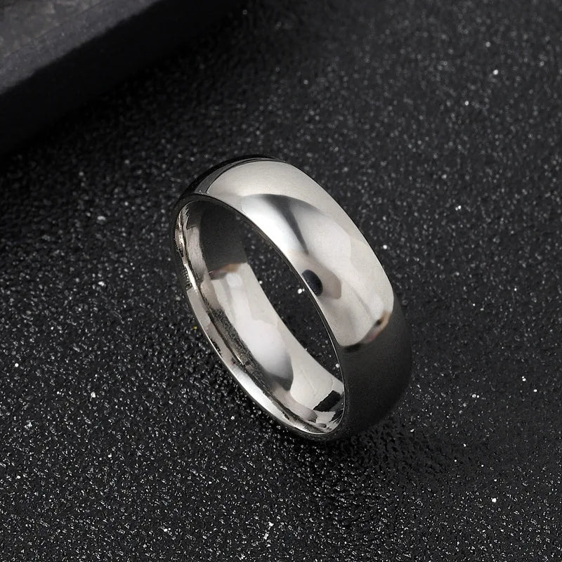 Men - Stainless Steel Black Rings