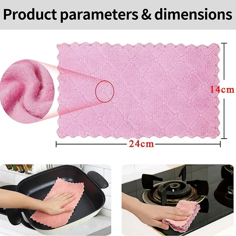 Microfiber Towel Absorbent - Kitchen Cleaning