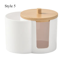 Cotton Round - Pad Holder Powder Puff Storage Box Home Cotton