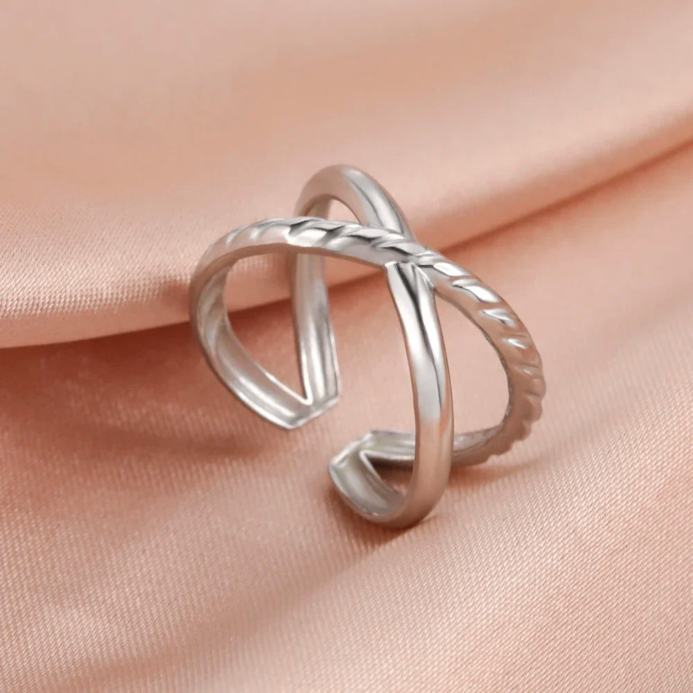 Women -Stainless Steel Open Rings