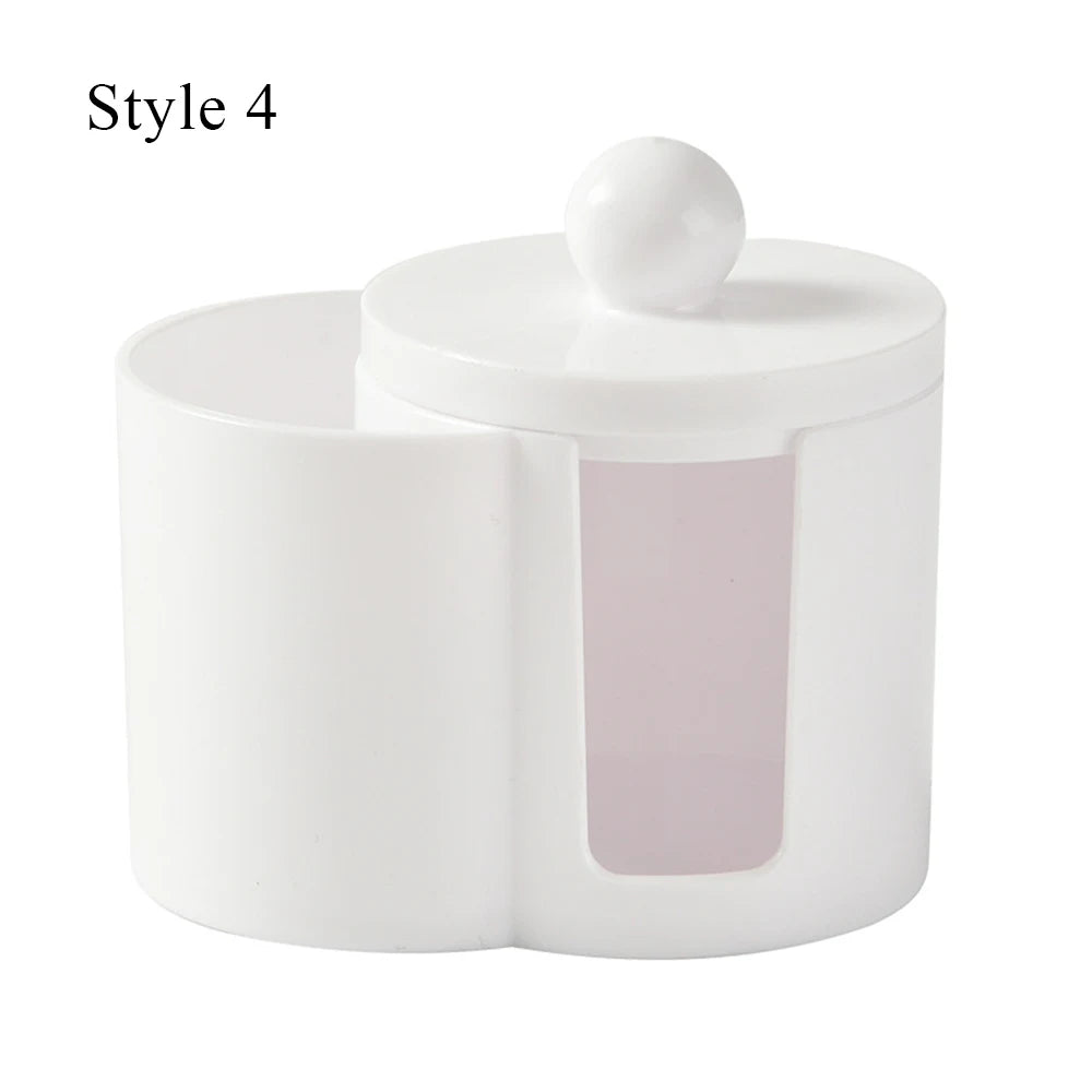 Cotton Round - Pad Holder Powder Puff Storage Box Home Cotton