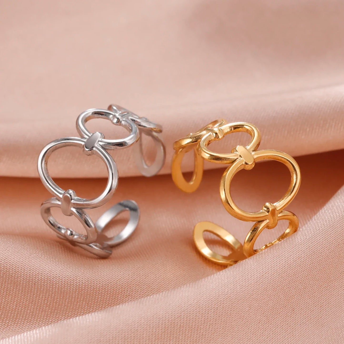 Women -Stainless Steel Open Rings