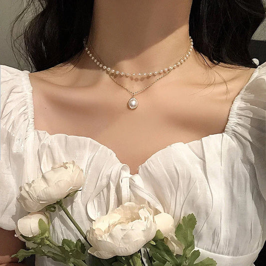 Women - Necklace  Double Layer Chain