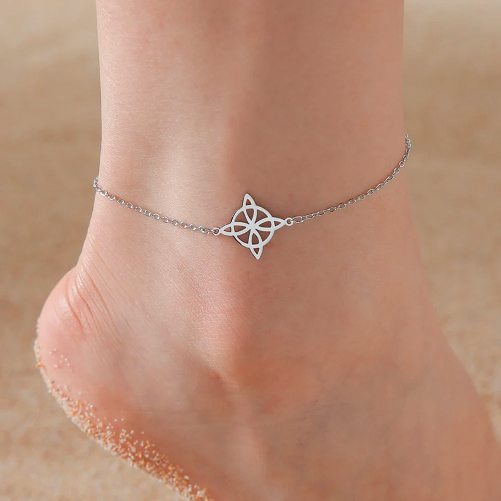 Women - Anklets bracelet Stainless Steel