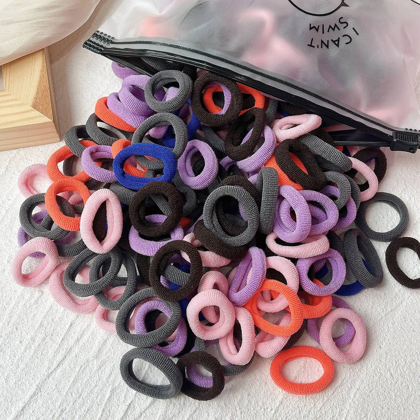 Elastic - Hair Bands Girls Sweets Scrunchie Rubber Band