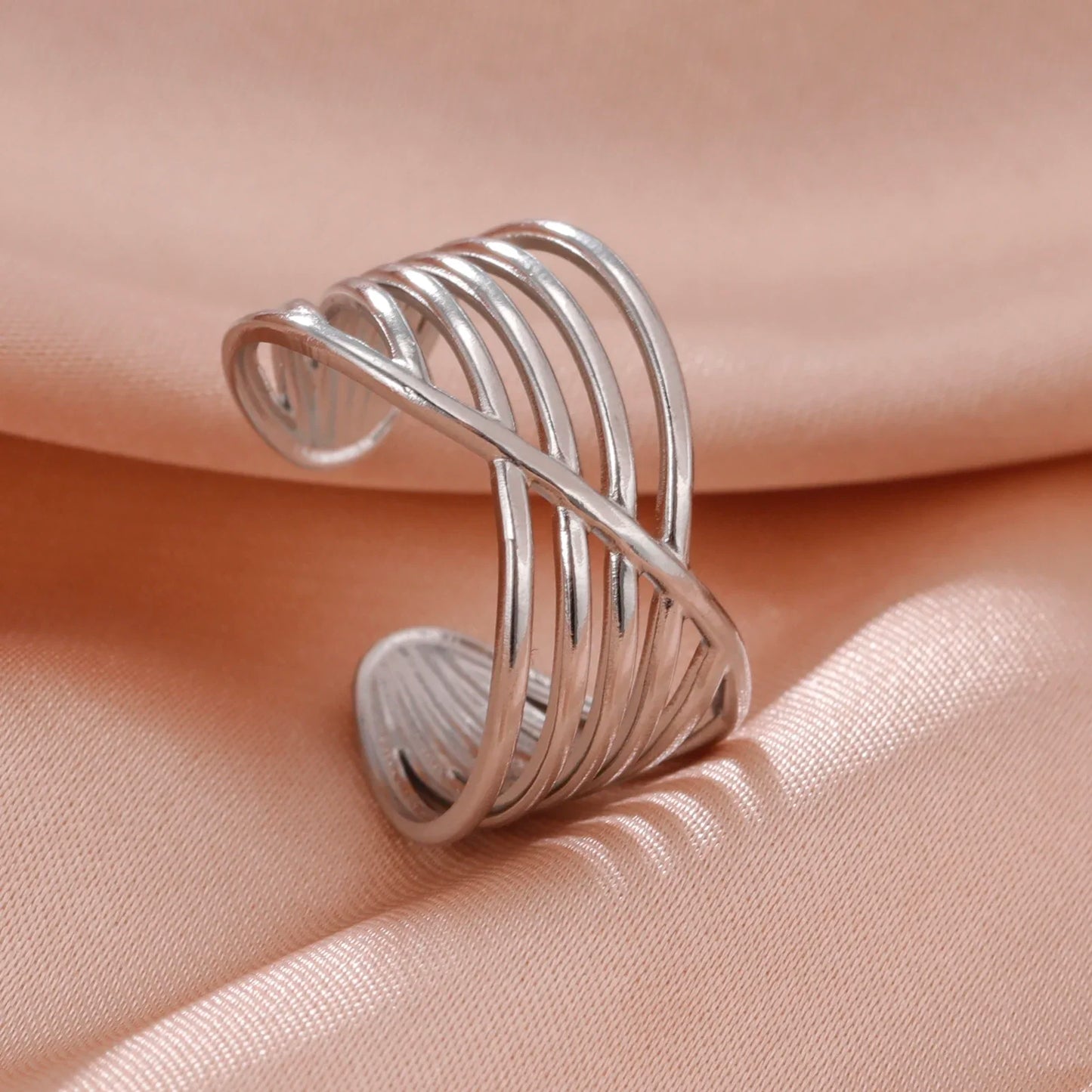 Women -Stainless Steel Open Rings