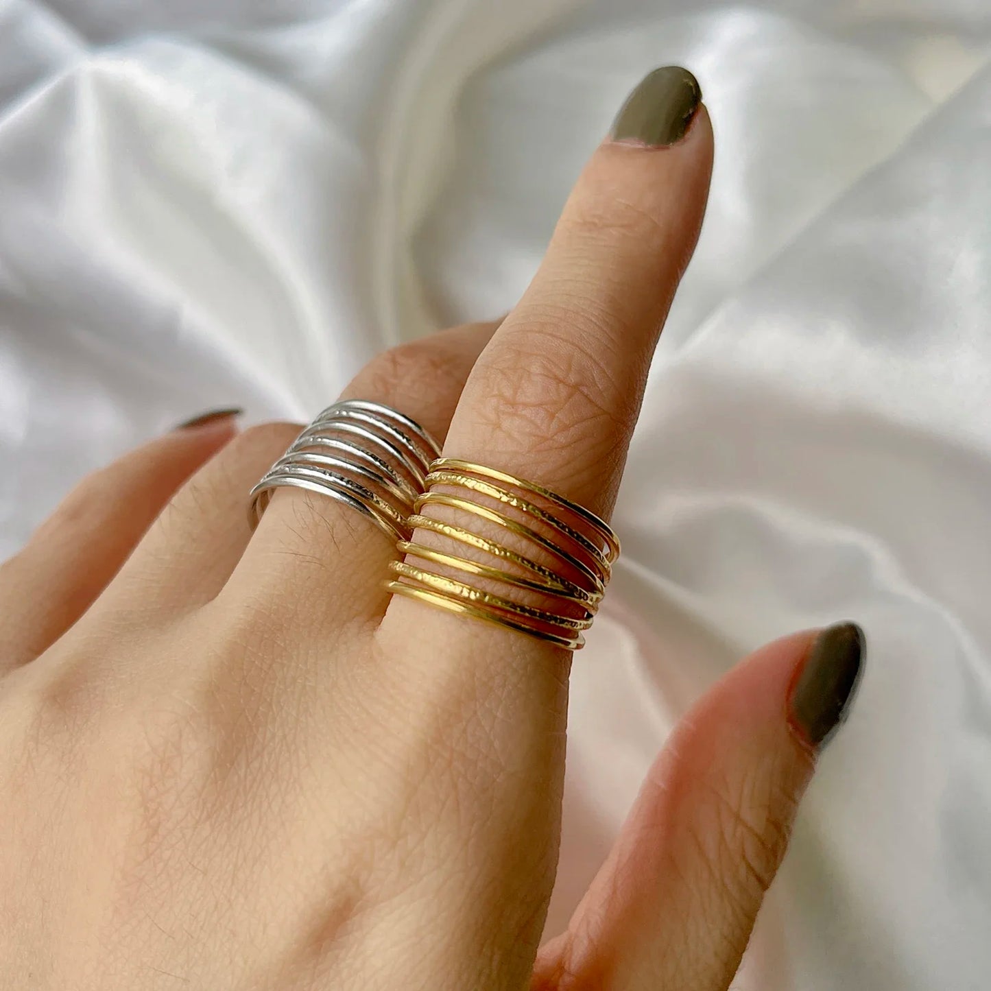 Women -Stainless Steel Open Rings