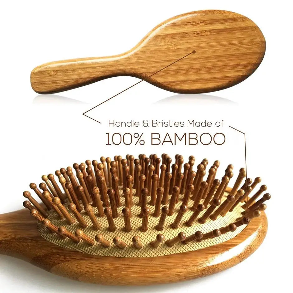 Premium - Wooden Bamboo Hair Brush