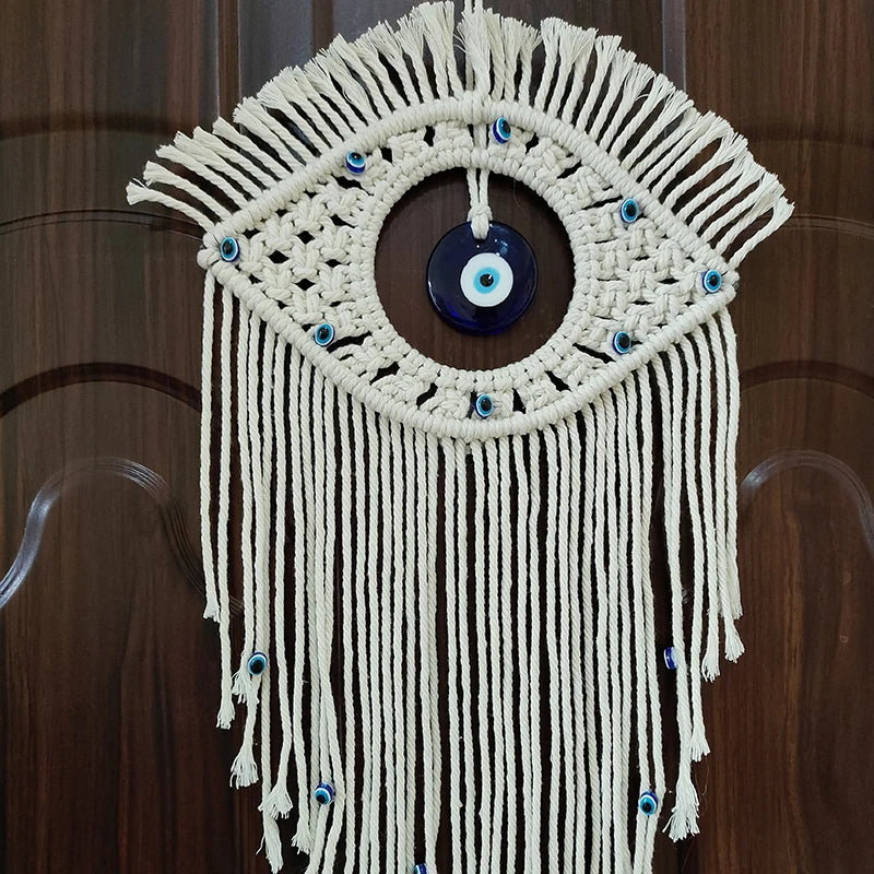 Macrame Wall Hanging Handmade - Evil Eye