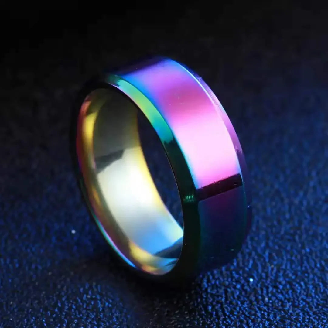 Men - Stainless Steel Black Rings