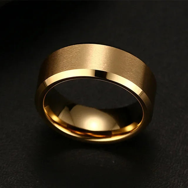 Men - Stainless Steel Black Rings