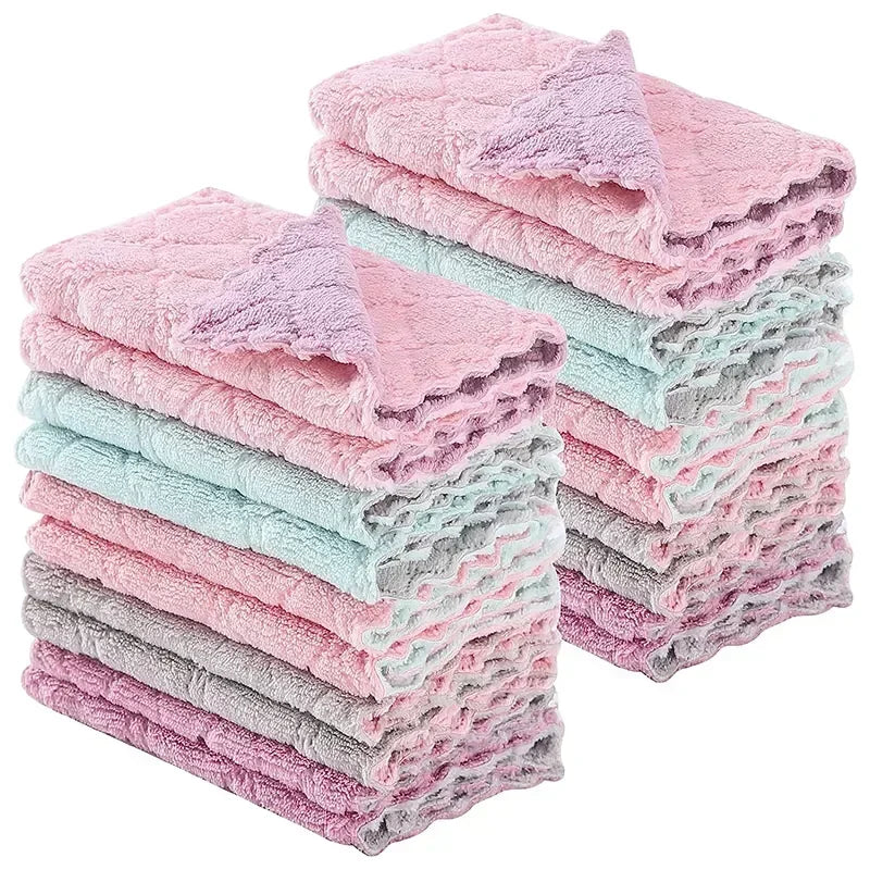 Microfiber Towel Absorbent - Kitchen Cleaning