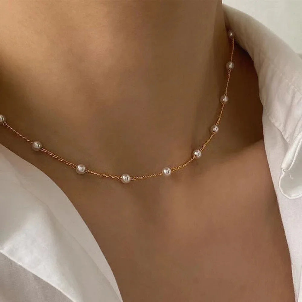 Women - Necklace  Double Layer Chain