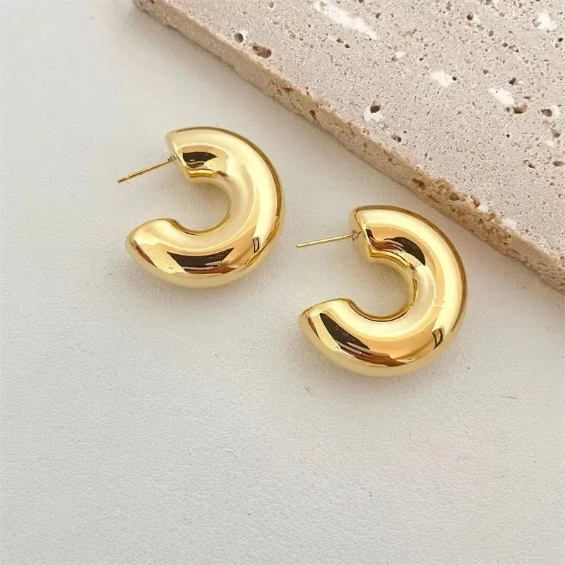 Women- Earrings  Plated Stainless Steel