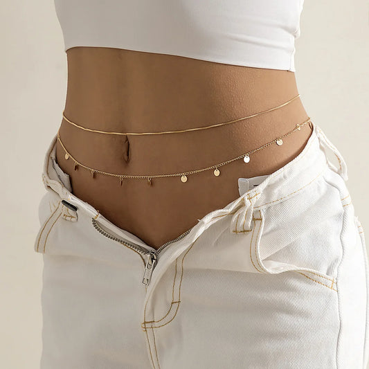 Metal Double -  Waist Chain