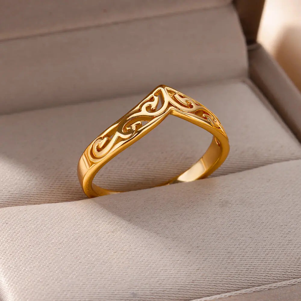 Stainless Steel - Ring For Women