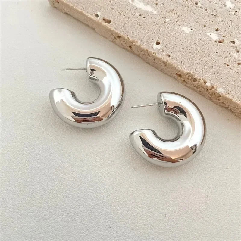 Women- Earrings  Plated Stainless Steel