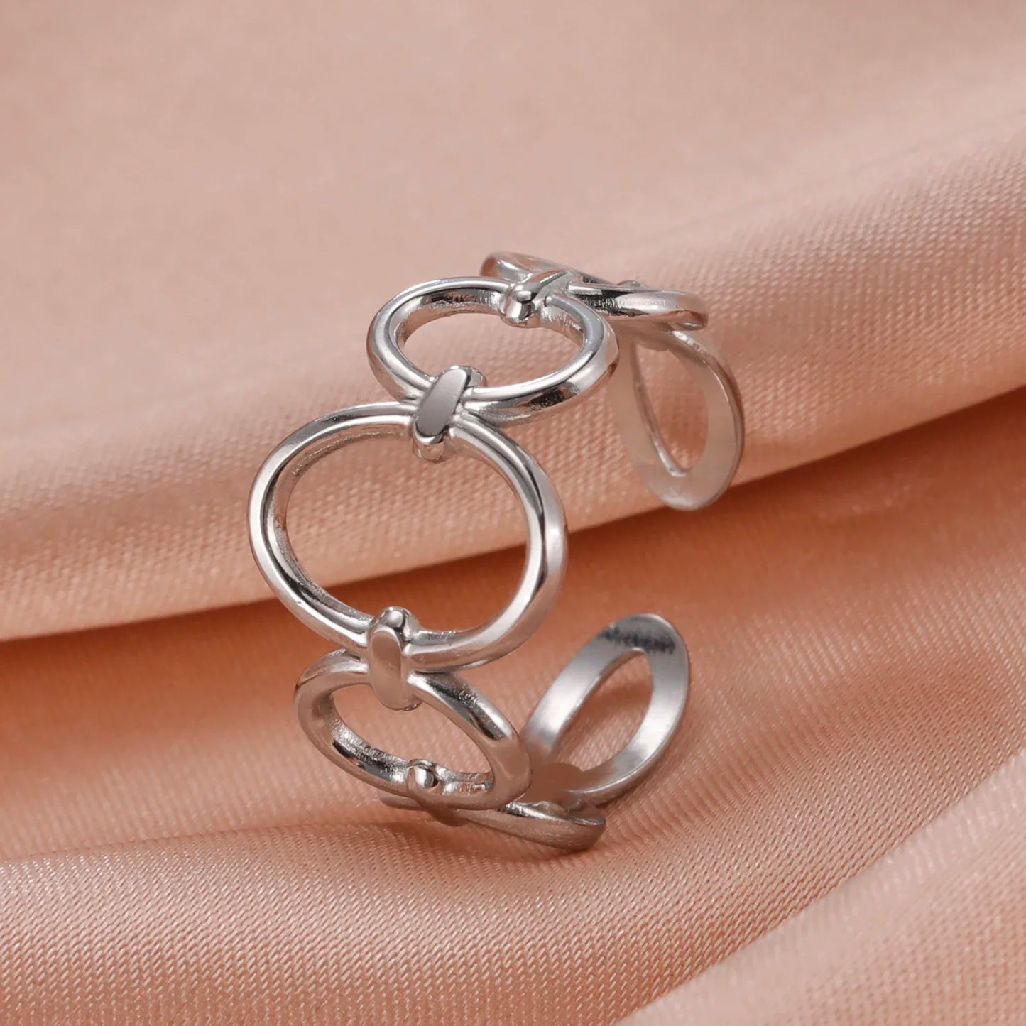 Women -Stainless Steel Open Rings