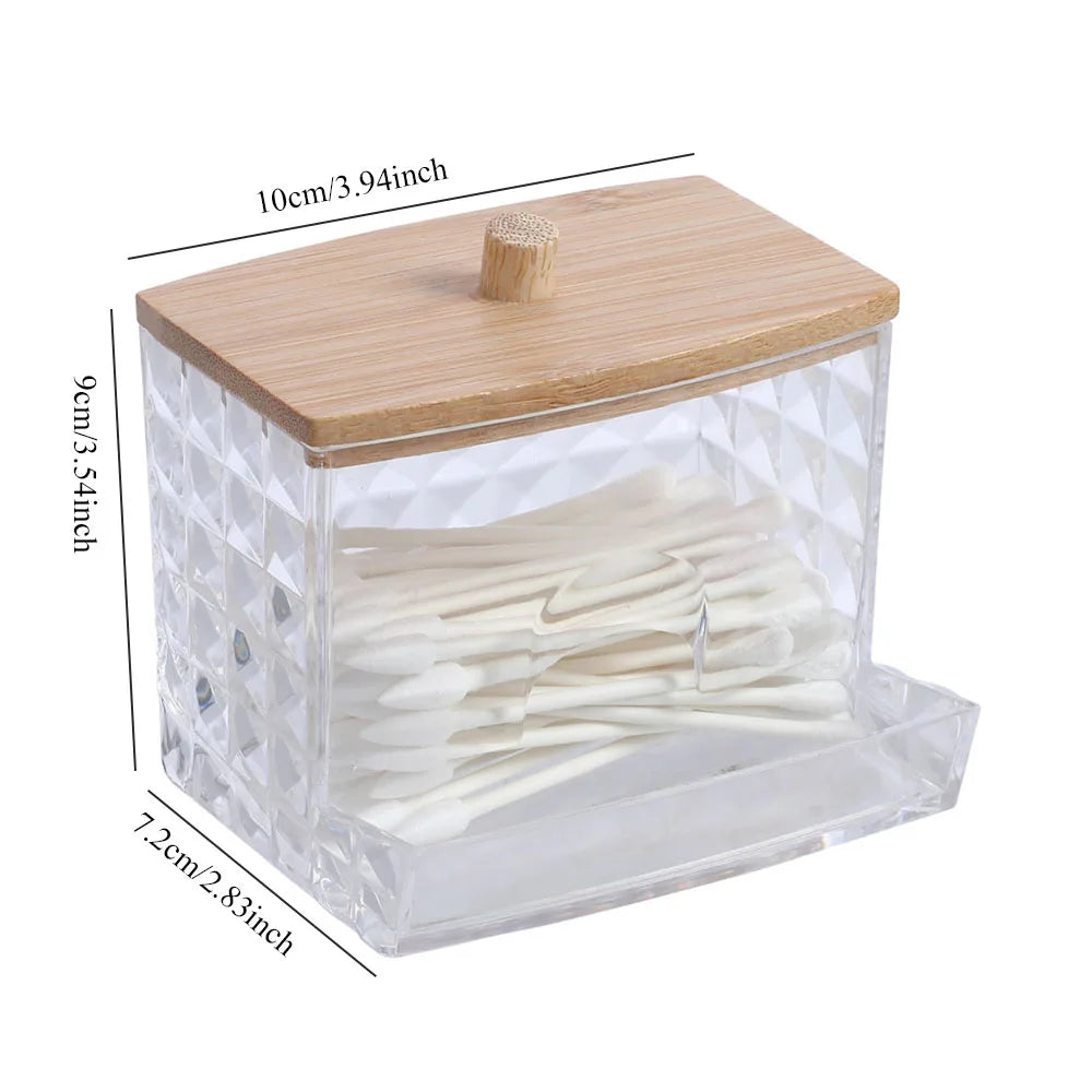 Cotton Round - Pad Holder Powder Puff Storage Box Home Cotton