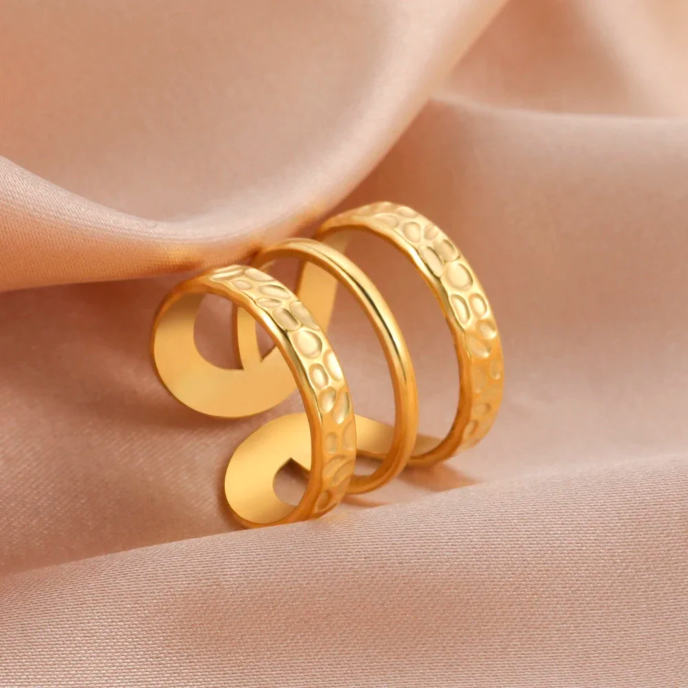 Women -Stainless Steel Open Rings