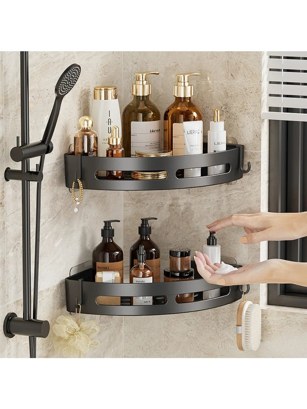 Caddy Shelves Storage Shelf Towel Holder Shelves For Bathroom