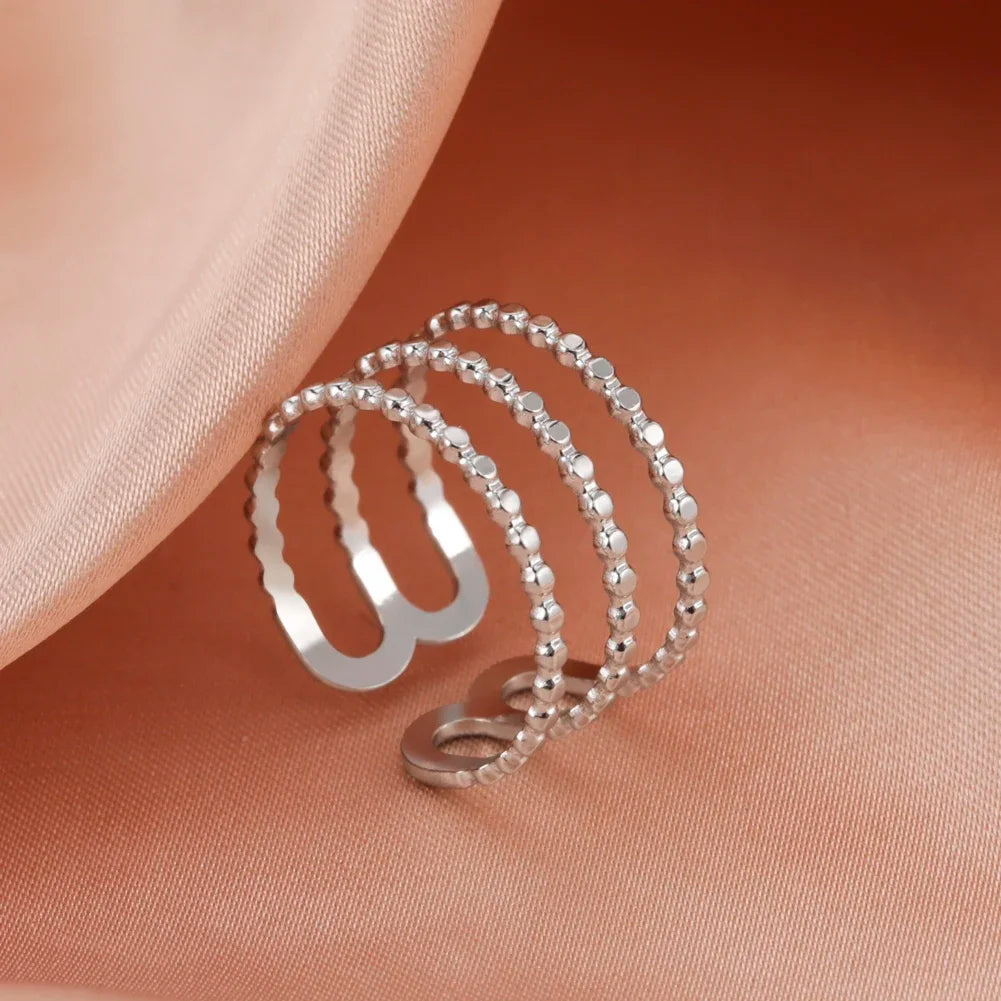 Women -Stainless Steel Open Rings