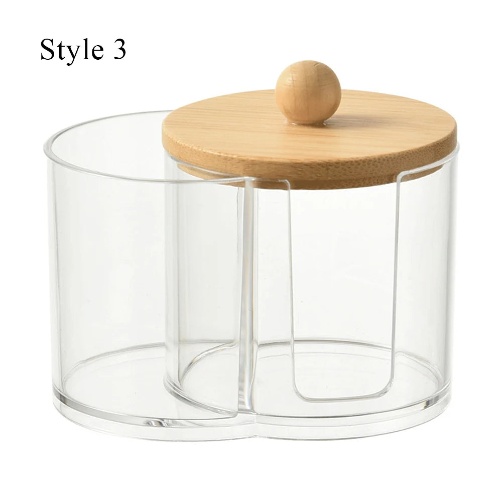 Cotton Round - Pad Holder Powder Puff Storage Box Home Cotton