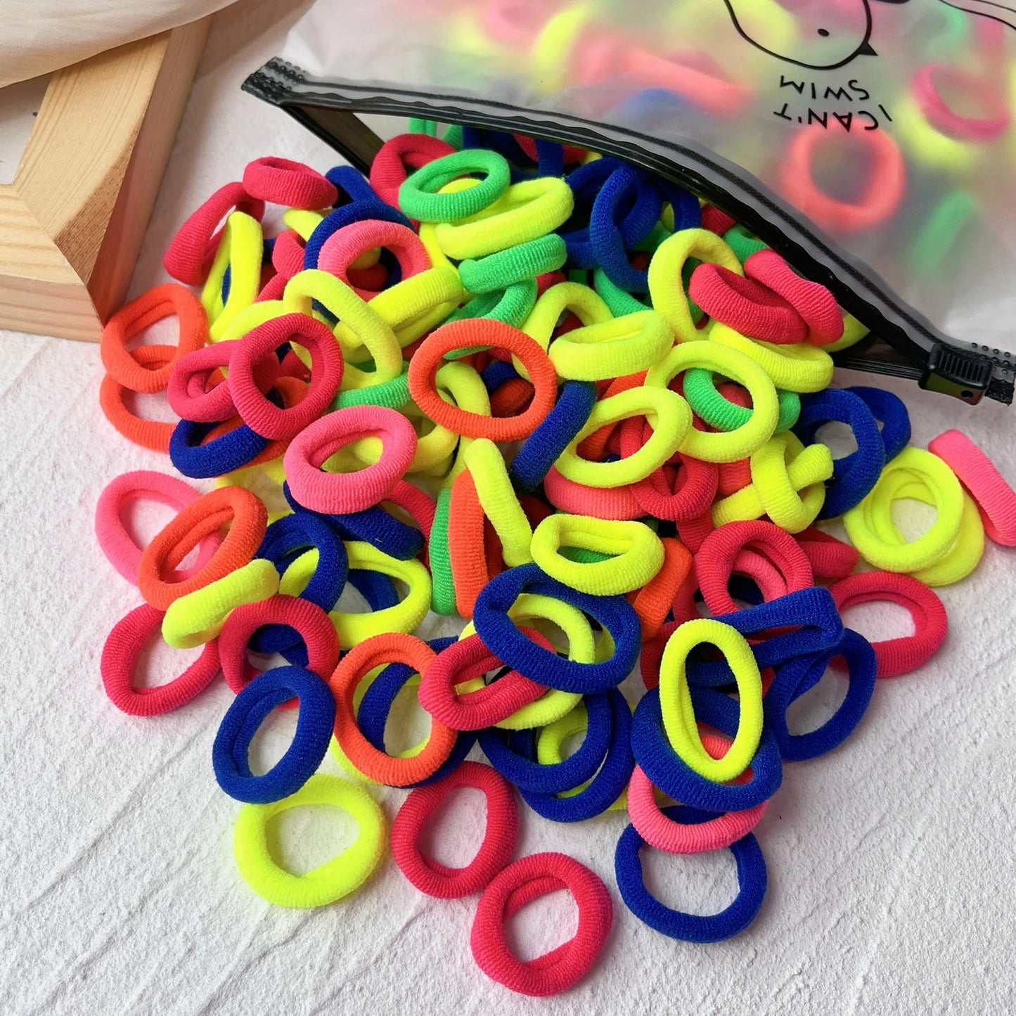 Elastic - Hair Bands Girls Sweets Scrunchie Rubber Band