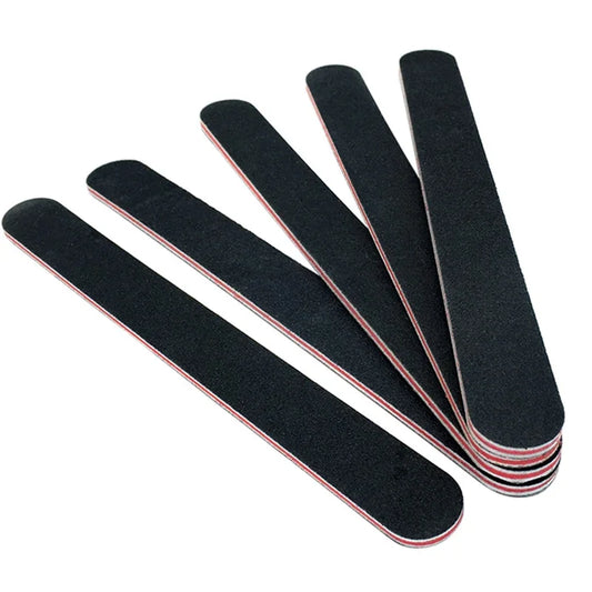 Nail file - Professional Nail Buffer Black Sandpaper Strong