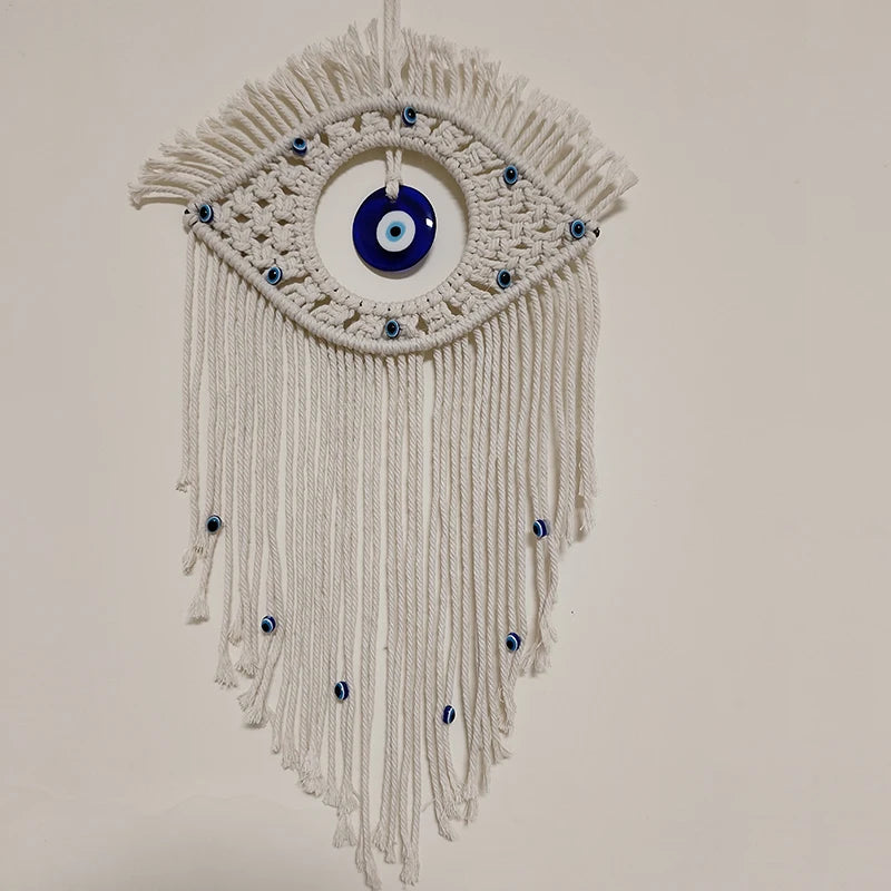 Macrame Wall Hanging Handmade - Evil Eye