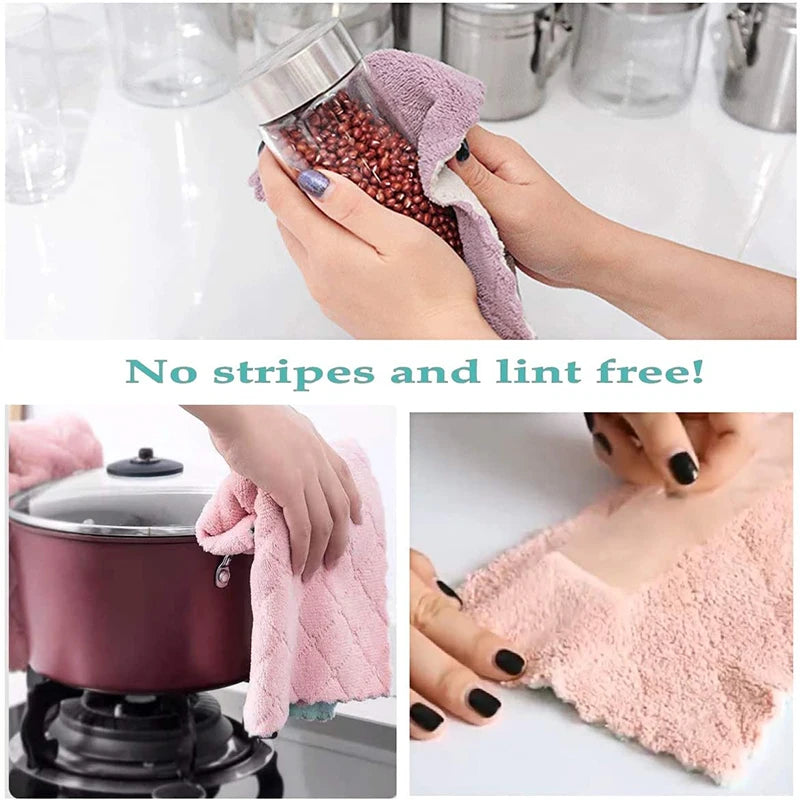 Microfiber Towel Absorbent - Kitchen Cleaning