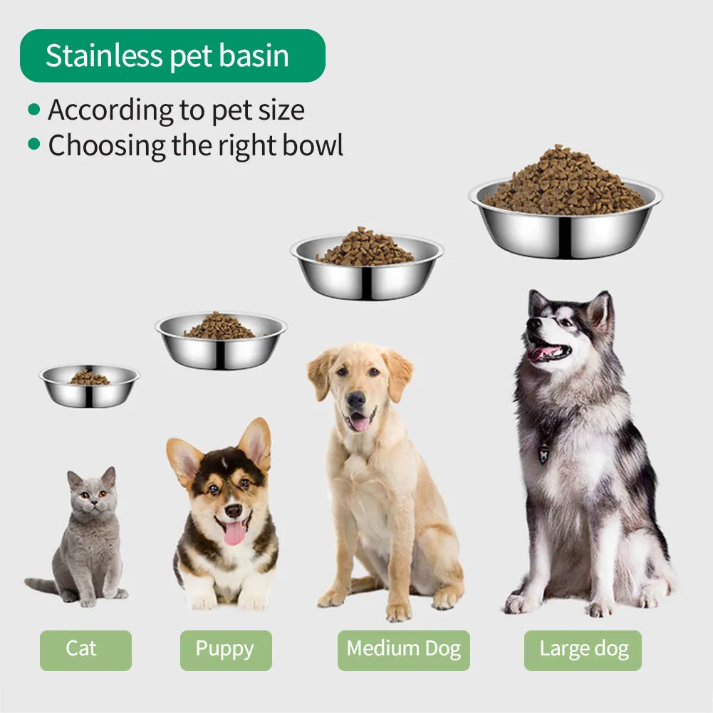 Large Capacity Dog Bowl Stainless Steel