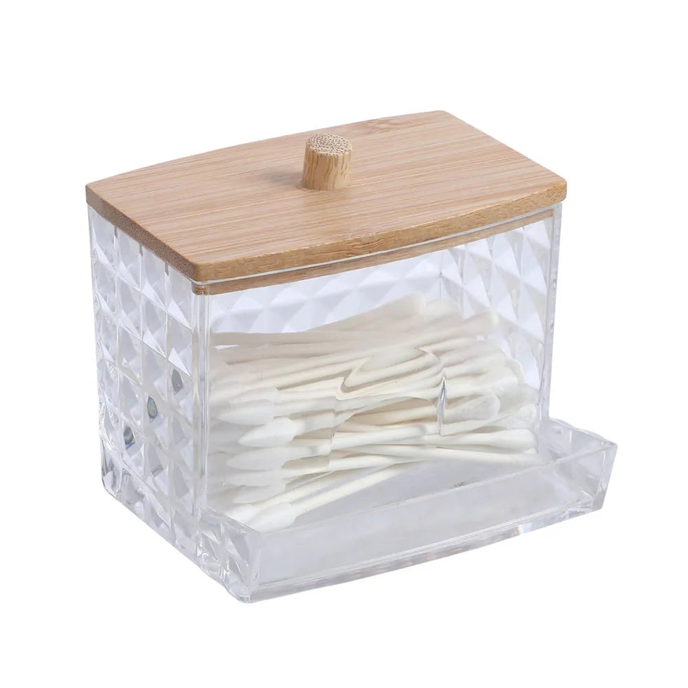 Cotton Round - Pad Holder Powder Puff Storage Box Home Cotton