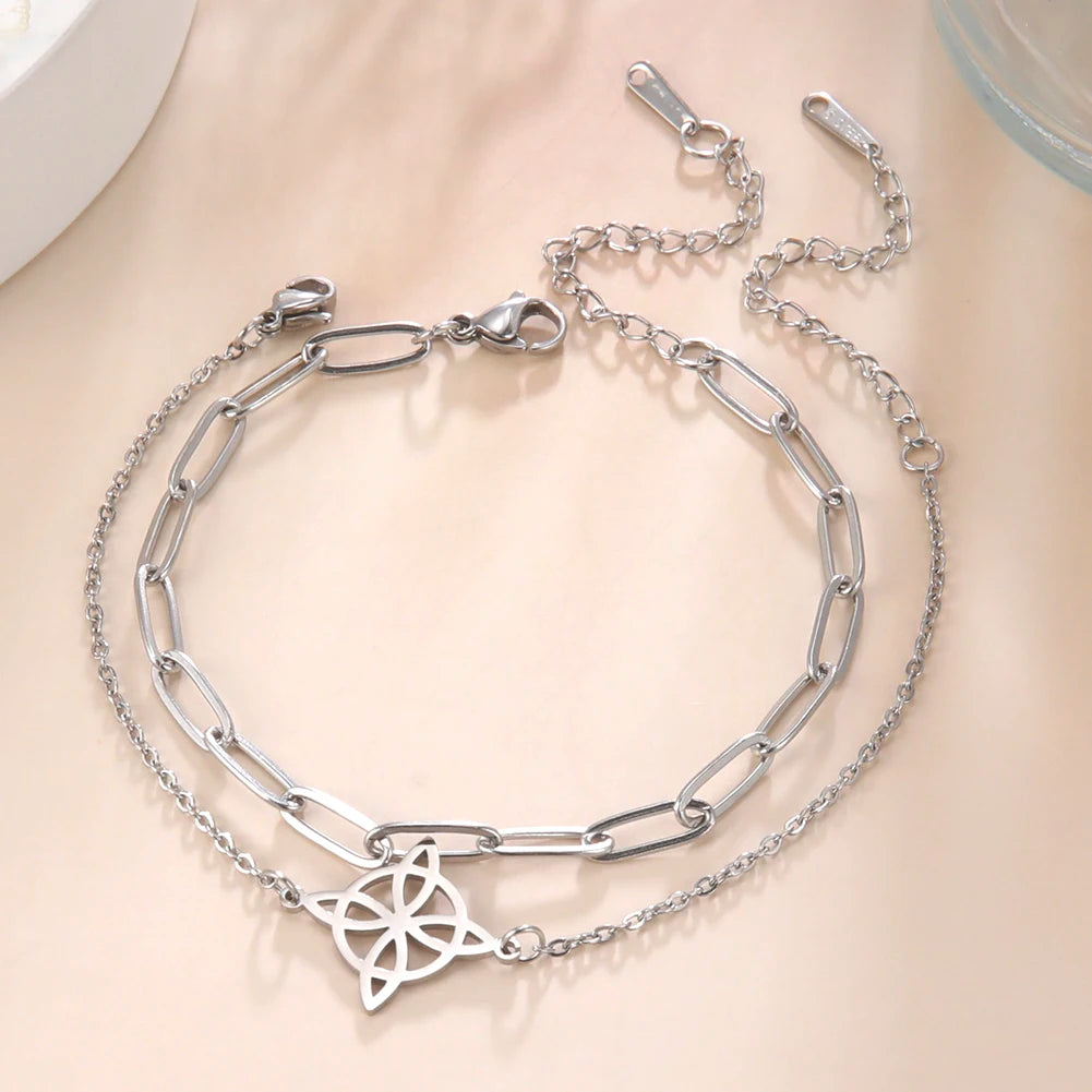 Women - Anklets bracelet Stainless Steel