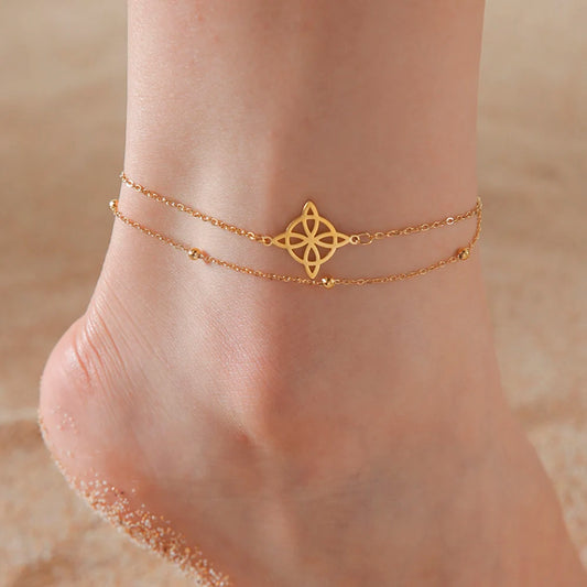 Women - Anklets bracelet Stainless Steel