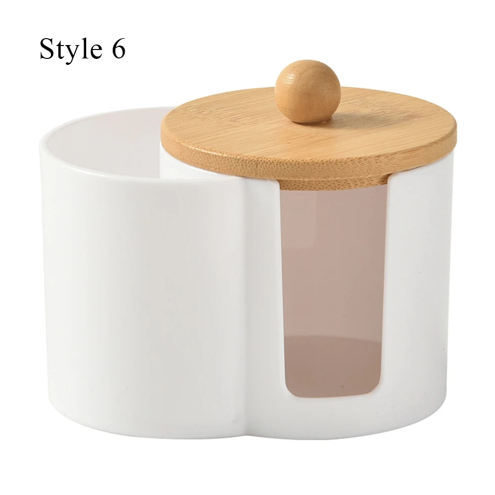 Cotton Round - Pad Holder Powder Puff Storage Box Home Cotton