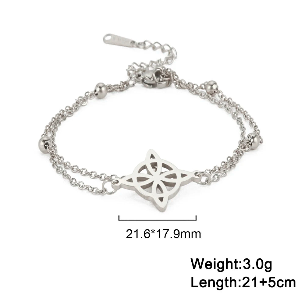 Women - Anklets bracelet Stainless Steel