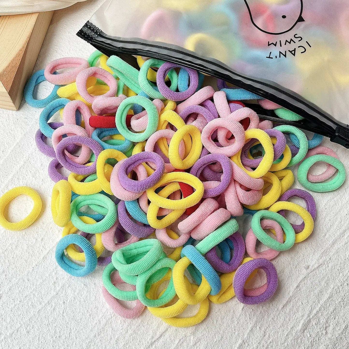 Elastic - Hair Bands Girls Sweets Scrunchie Rubber Band