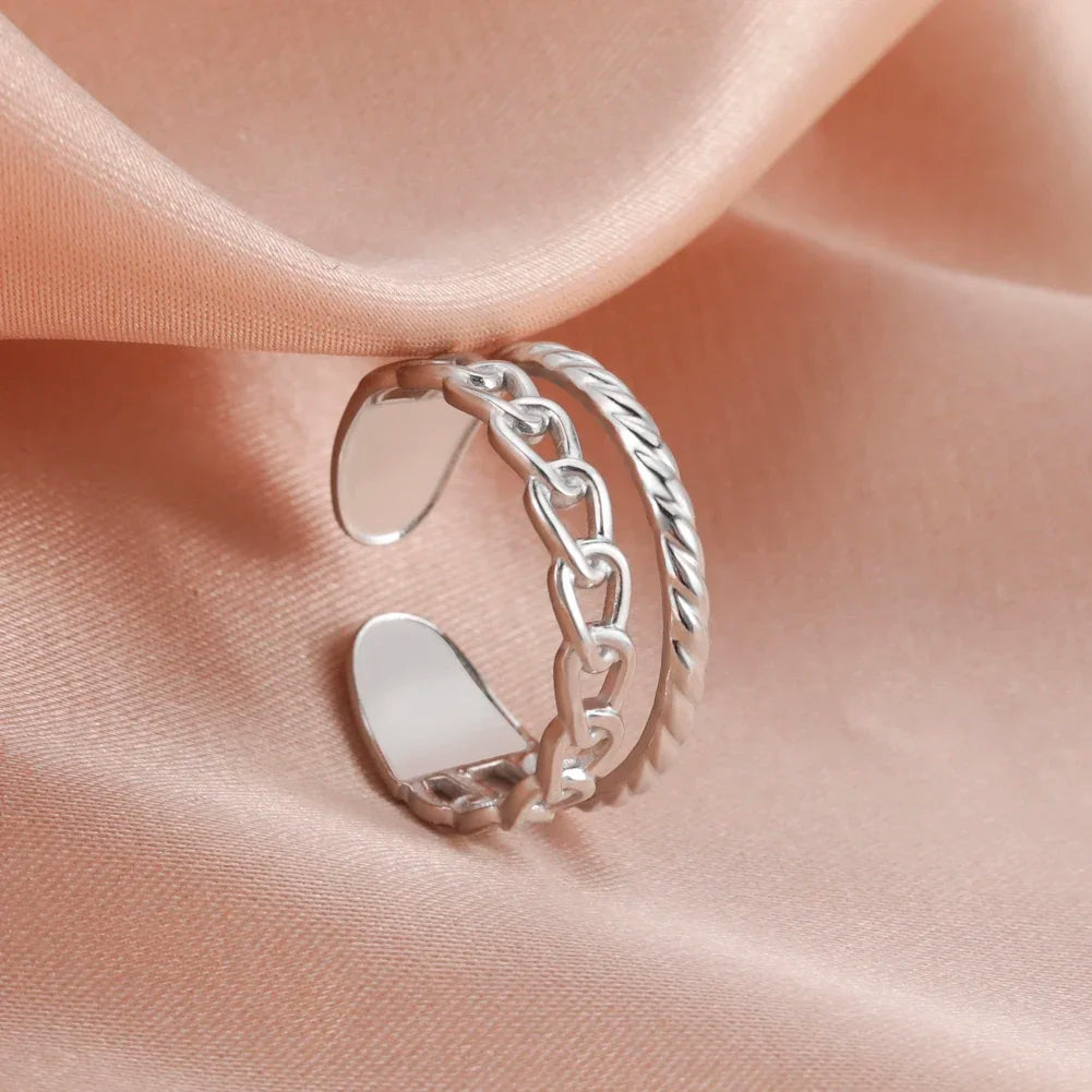 Women -Stainless Steel Open Rings